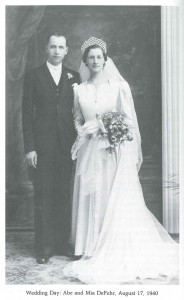 Wedding Day: Abe and Mia - August 17, 1940