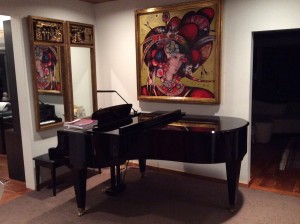 Leona's piano at home