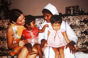 Shanti and Tara as children